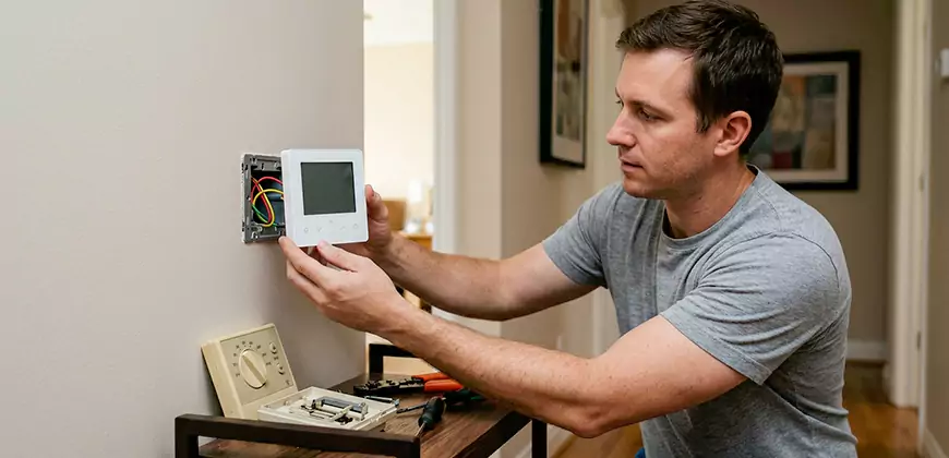 Heat Pump Thermostat Configuration in Cary
